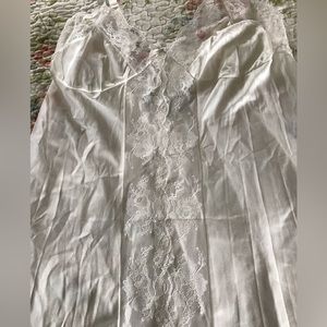 Vintage Undercover Wear, long lace and nylon gown.  NWOT, size Medium